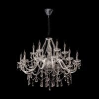 230v 40W E14 12+6 Arm Crystal Chandelier