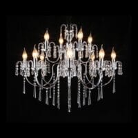 230v 40W E14 8+4 Light Elegant Crystal Chandelier