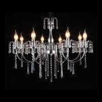 230v 40W E14 8 Light Elegant Crystal Chandelier