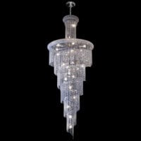 230v 40W E14 Spiral Crystal Chandelier