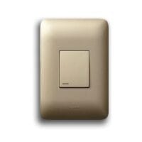 LEGRAND YSALIS PY124CHA 2X4 1 LEVER 1 WAY SWITCH, CHAMPAGNE