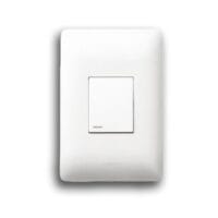 LEGRAND YSALIS PY124WHT 2X4 1 LEVER 1 WAY SWITCH, WHITE