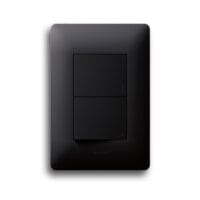 LEGRAND YSALIS PY2224BLK 2X4 2 LEVER 2 WAY SWITCH, BLACK